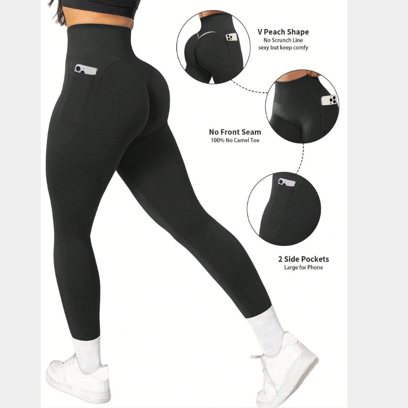 High Waist Thermal Lined Sports Leggings