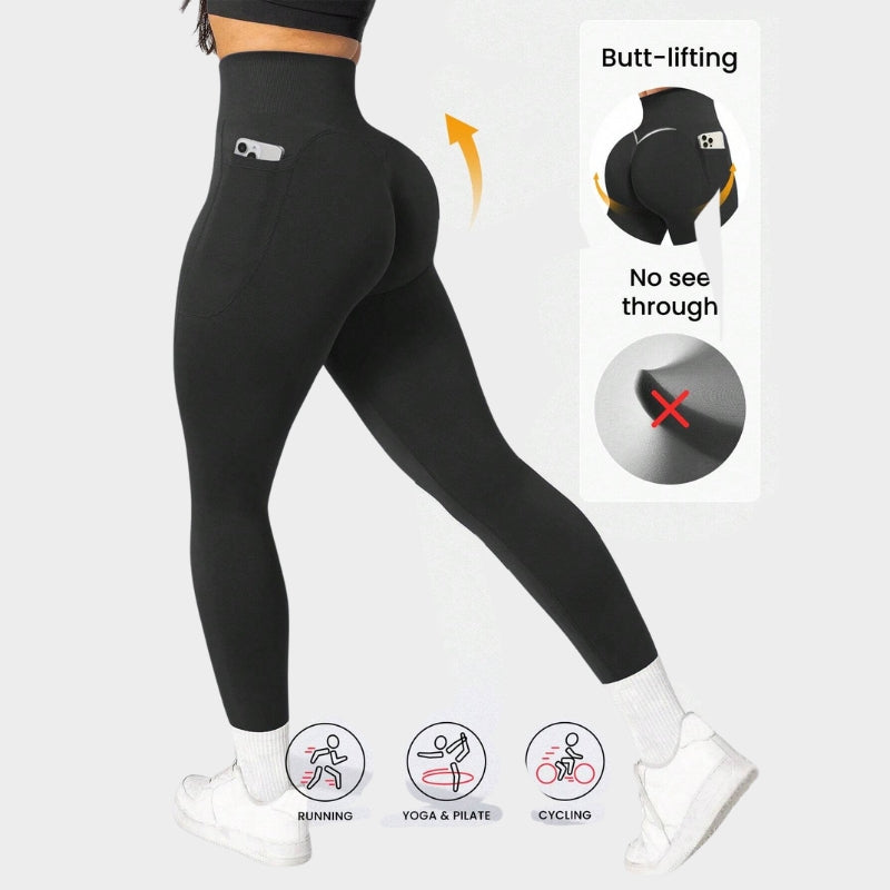 High Waist Thermal Lined Sports Leggings